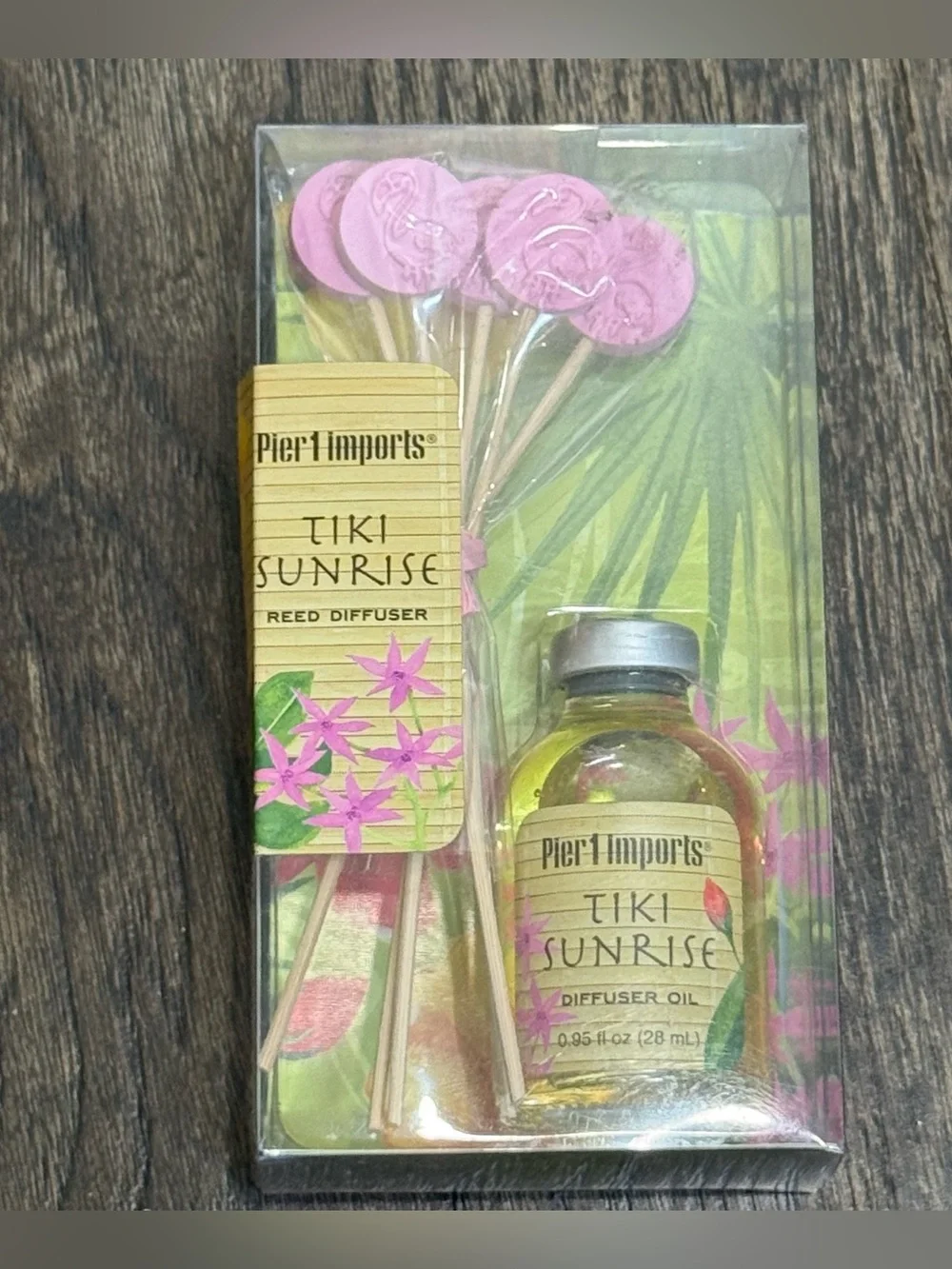 Pier 1 Imports Tiki Sunrise Reed Diffuser & Oil New .95fl oz